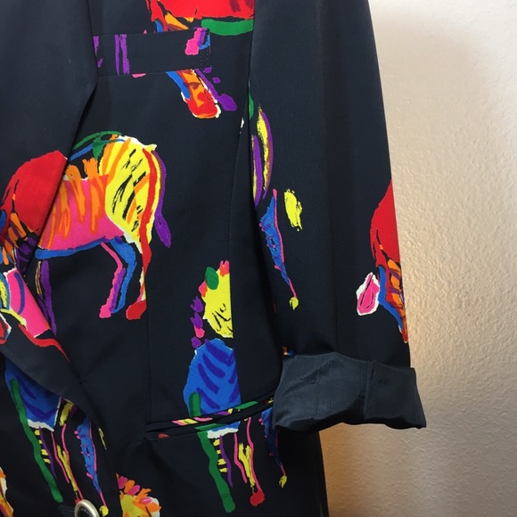 SOLD Vintage abtract neon blazer - Picture 4 of 7